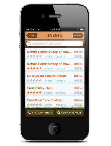 Hawaii Gude Me: List View