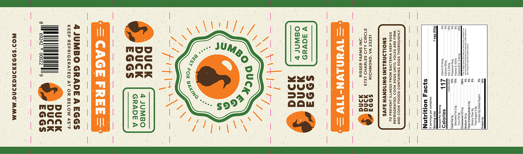 Duck Duck Eggs Jumbo Packaging